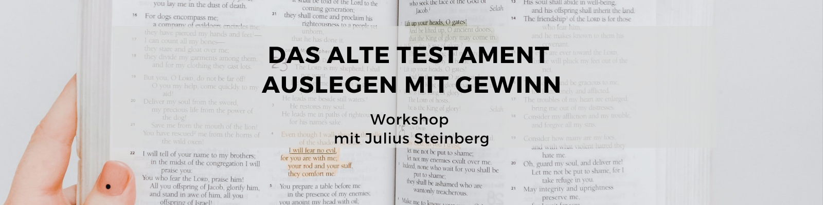 📖 Das Alte Testament auslegen mit Gewinn